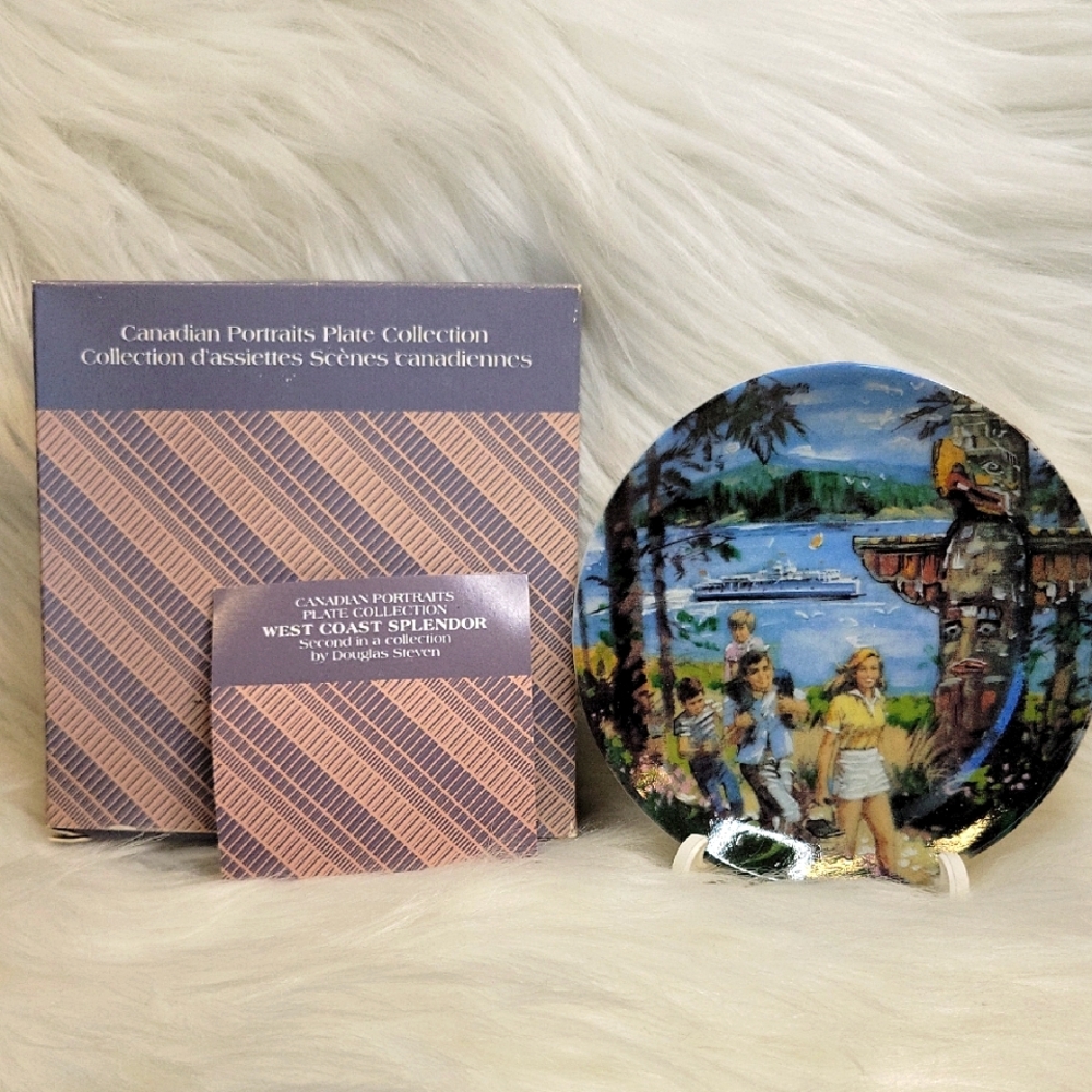 3/$25 Avon Vintage Canadian Portraits Plate - West Coast Splendor
